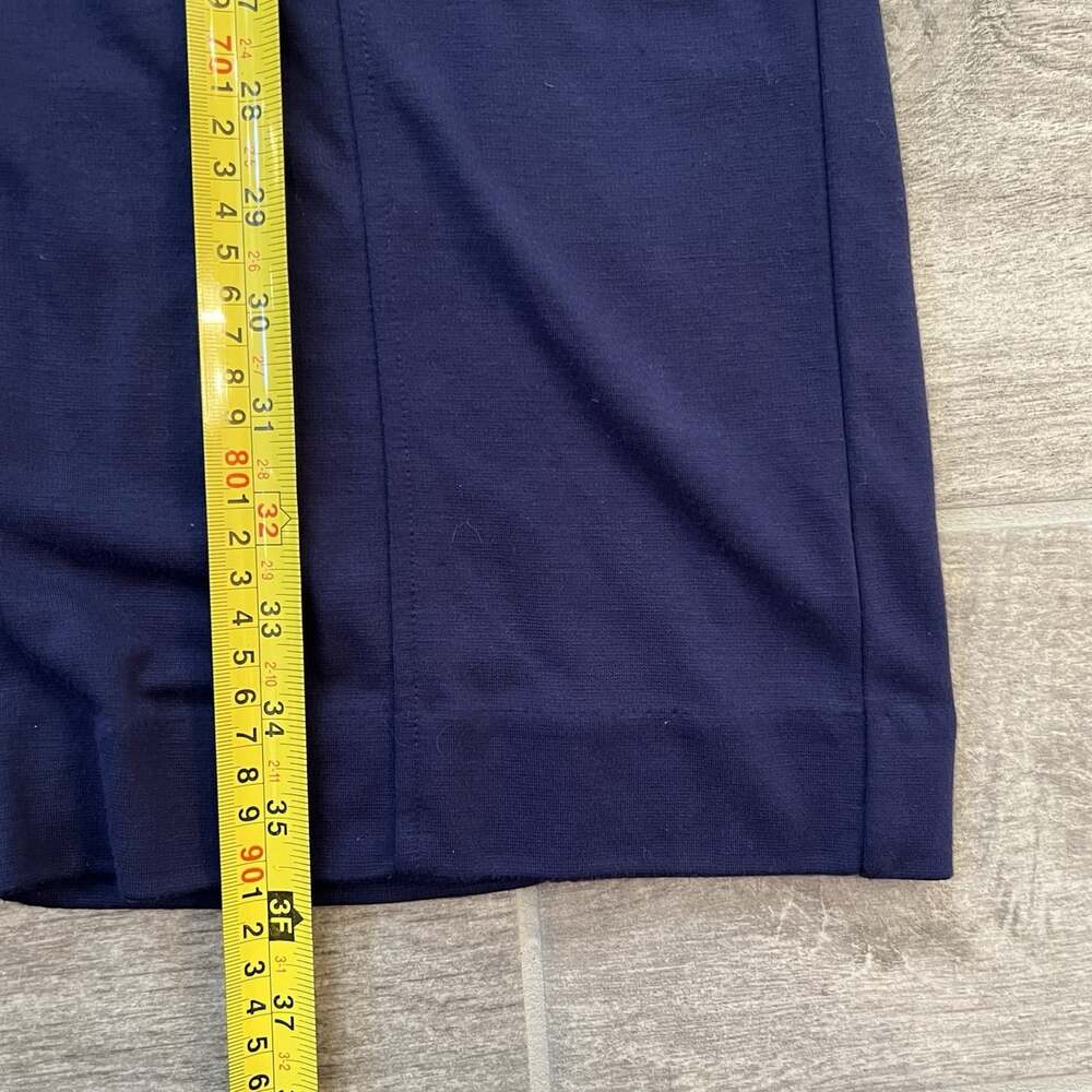 Lilly Pulitzer Knit Long Sleeve Dress Size Medium Belt Blue Green Gold Career - Picture 7 of 9